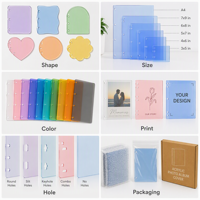 Panneau de couverture d'album photo en acrylique personnalisé, feuille de classeur de scrapbooking transparente, panneau de livre de souvenirs de mariage imprimé UV, taille personnalisée