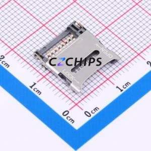 HX TF-CARD XG8P H1.5 SD Card / Memory Card Connector SMD Connector Flip Cover Type MicroSD Card (TF Card) Card Holder 1.5mm - Product Image 1