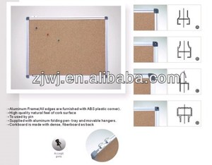 Lavagna Pubblicitaria in Sughero Non Magnetico con Cornice in Alluminio/<span class=keywords><strong>Legno</strong></span>, Nucleo in Fibra e Ganci/Viti - Modello Zhongjia School - Product Image 5