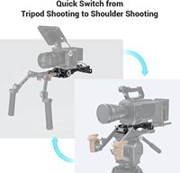 Pour SMALLRIG 2837 Plaque d'épaule à dégagement rapide avec rosette, adaptateur de trépied pour Sony VCT-14, accessoire de studio photo