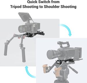 SMALLRIG Plaque d'épaule à dégagement rapide pour adaptateur de trépied <span class=keywords><strong>Sony</strong></span> VCT-14 avec rosettes - 2837 - Product Image 4