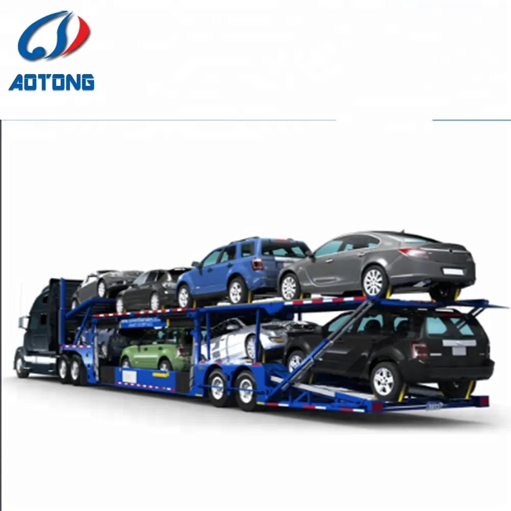 Hot sale China manufacturer 2 axles 8car/6car capacity car transport/car carrier semi trailer /car trailer