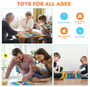 Jeu <span class=keywords><strong>de</strong></span> <span class=keywords><strong>société</strong></span> sensoriel géant Fidget Toy : Échiquier arc-en-ciel Popper Jumbo <span class=keywords><strong>pour</strong></span> enfants, adultes et <span class=keywords><strong>seniors</strong></span> - Product Image 5