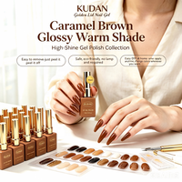 Vernis à ongles gel UV brillant KUDAN, 24 teintes, sans odeur, facile à retirer, pour salon, maison, manucure DIY, marque privée, vente en gros