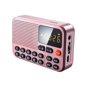 Radio numérique FM portable rechargeable 1500 mAh avec Bluetooth, lecteur de carte TF, cordon de suspension, haut-parleur intégré, stéréo, lampe torche, pour personnes âgées et usage domestique - Product Image 5