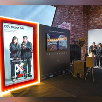 43 55 65 75 86 pouces Musée Exposition Tactile Transparent Lcd Holobox 3D Hologramme Boîte