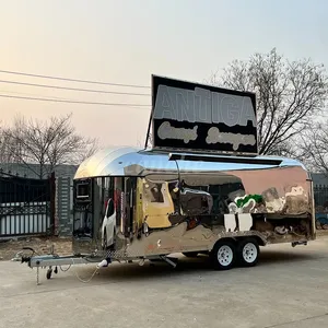 Chariot de restauration mobile populaire pour hot-dogs, camion de cuisine extérieur, remorque de camping pour entreprises - Product Image 5