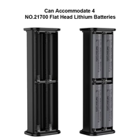 21700 batterie externe 4 emplacements 21700 bricolage boîte de rangement de batterie affichage numérique double Charge rapide USB Type C Interface support de batterie étui