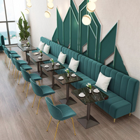 Offre Spéciale : Ensemble de Sièges de Restaurant, Table et Banquette Personnalisés, Canapé Rembourré de Luxe pour Hôtels et Cafés