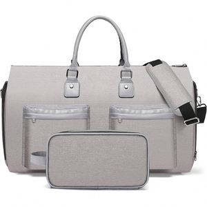 Free sample Vintage Men <b>Women</b> Travel Duffel Bag with Wet Pocket Large Overnight Bag with <b>Shoe</b> Compartment - Product Image 3