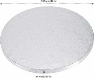 Base para Pastel Corrugada Dorada, Plateada y Blanca, Resistente a la Grasa, de 6 mm, 12 mm, 1/2 Pulgada de Grosor, en Tamaños de 8, 10 y 12 Pulgadas, Tipo Lámina, para Galletas y Pan - Product Image 2