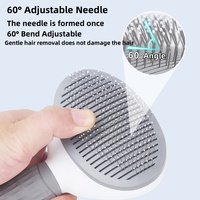 Vente chaude Épilation flottante Peigne de massage Nettoyage facile Peignes de nettoyage et de bain pour animaux de compagnie pour chats et chiens Pas de dommages à la peau