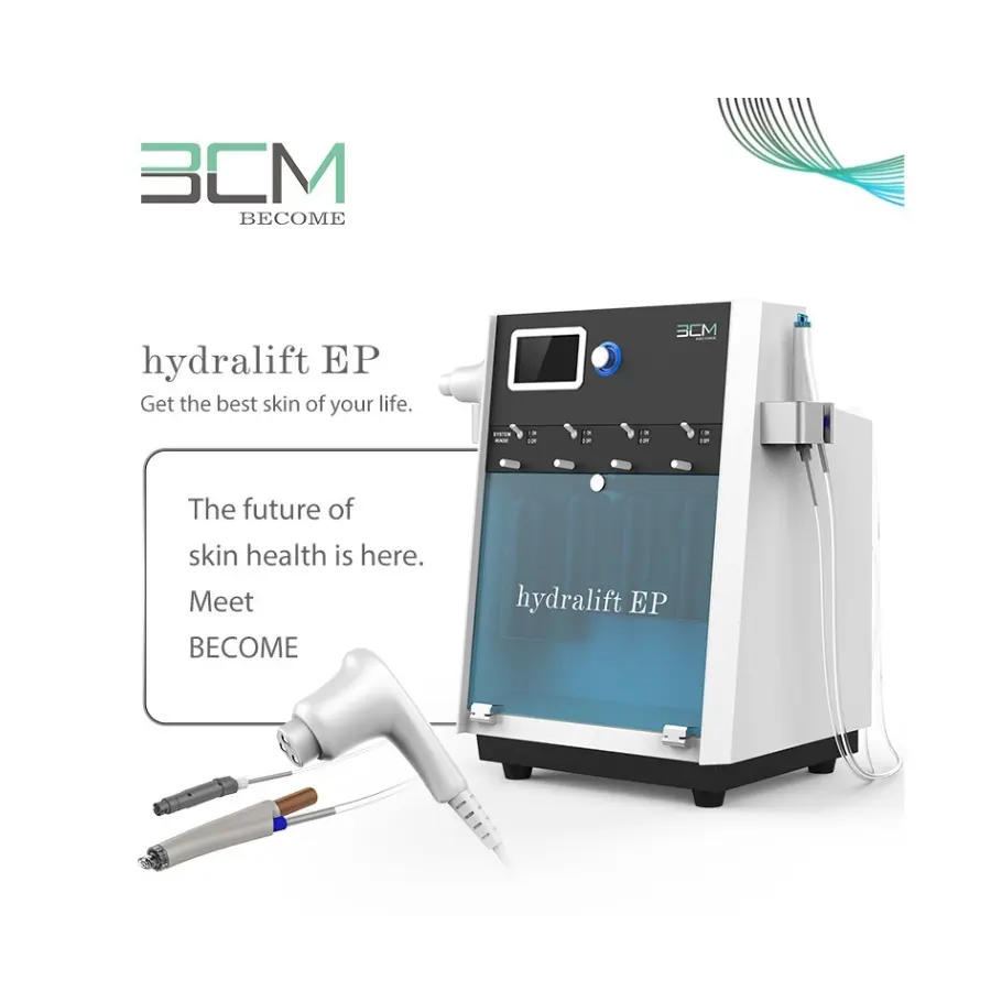Mesin hidrofacial perawatan kulit wajah SPA hydro, mesin hidroponik BCM hydrift EP hydra scalping facial mesin hydra