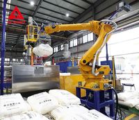 Robot palettiseur automatique industriel à haute capacité de charge pour ligne d'emballage, système de palettisation robotisée à la fin de ligne