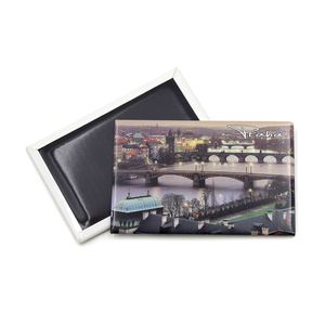 Imán de nevera personalizado de hojalata con diseño rectangular de 53*80mm, recuerdo de <span class=keywords><strong>Praga</strong></span>, República Checa, <span class=keywords><strong>Europa</strong></span>, para viajes. - Product Image 2
