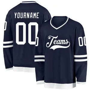 custom full sublimation printed ice hockey wear 100% polyester hockey uniforms team practice jersey