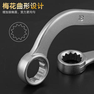 ชุดประแจชนิด S 5 ชิ้น หัวคู่ หกเหลี่ยมเมตริก เกรดอุตสาหกรรม เหล็กโครเมียมวาเนเดียม ชุบเคลือบ หัวยึดแบบแมนนวล - Product Image 1