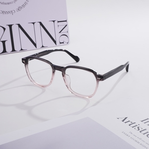 Gafas Ópticas Unisex con Marco de Acetato Ovalado Poligonal Vintage, Anti Luz Azul, con Graduación, en Negro, Gris Degradado y Rosa - Product Image 2