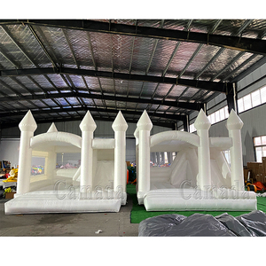 Castello Gonfiabile Commerciale Bianco per Matrimoni, Combo Scivolo Gonfiabile per Bambini e <span class=keywords><strong>Adulti</strong></span> - Product Image 4