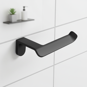 <span class=keywords><strong>Porte</strong></span>-<span class=keywords><strong>papier</strong></span> hygiénique et mouchoir <span class=keywords><strong>mural</strong></span> moderne en alliage de zinc en noir pour hôtels - Product Image 3