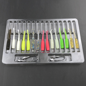 Set <span class=keywords><strong>de</strong></span> Señuelos <span class=keywords><strong>de</strong></span> Pesca <span class=keywords><strong>de</strong></span> 19 Piezas, Set <span class=keywords><strong>de</strong></span> Señuelos Blandos <span class=keywords><strong>de</strong></span> Cola Recta <span class=keywords><strong>de</strong></span> TPR, Gusanos Blandos <span class=keywords><strong>de</strong></span> Plástico para Pesca en Roca, Anzuelos Jig, Señuelos Blandos para Pesca en Roca, Set <span class=keywords><strong>de</strong></span> Cebo Blando - Product Image 2