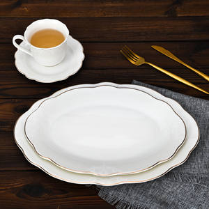 <b>White</b> Ceramic <b>Plate</b> Phnom Penh Tableware Salad Soup Bowl Food <b>Dinner</b> Dishes Wedding Decoration Dinnerware Nordic <b>Dinner</b> <b>Plates</b> - Product Image 1