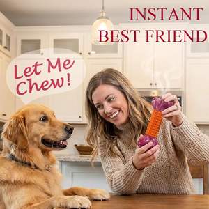 Jouets à mâcher interactifs écologiques pour chiens, mignons et en forme <span class=keywords><strong>de</strong></span> dessin animé - Distributeurs <span class=keywords><strong>de</strong></span> nourriture lente en plastique durable pour chiens agressifs et grands chiens - Product Image 5