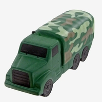 Vente chaude pas cher logo personnalisé promotionnel imprimé Camouflage camion militaire jouets anti-stress