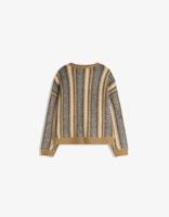 Pull à col rond pour homme avec poignets côtelés