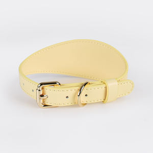 Laisse large personnalisée en cuir souple de Western avec logo personnalisé en usine collier de chien fin uni imperméable réglable confortable - Product Image 6