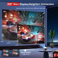 Mini projecteur LED Linux 1080P 350 ANSI FHD HIFI STEREO WiFi Projecteur intelligent Home cinéma Netflix Officiellement sous licence Pliable
