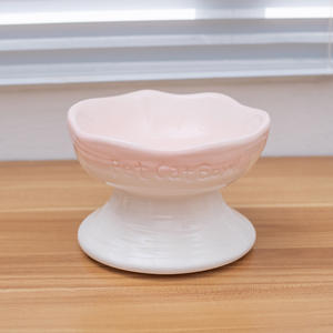 ชามเซรามิกสูงแบบเหยียบเป็นมิตรกับสิ่งแวดล้อมชามสุนัขกันน็อคอาหารอุปกรณ์สำหรับสัตว์เลี้ยงข้ามพรมแดน - Product Image 6