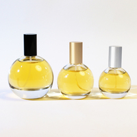 Capuchon en forme de galet Luxe en stock Flacon de parfum en verre irrégulier de 30ml en forme de goutte