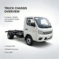 Truk Kargo Mini Diesel Siap Kirim, Truk Dump Mini, Truk Kargo Ringan untuk Pengiriman Perkotaan