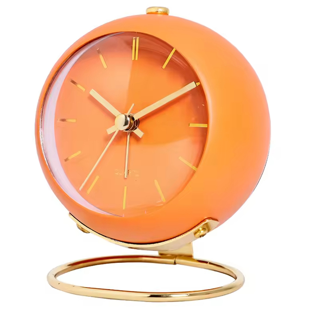 Retro Simple Green Desk &  Clock Battery Powered Silent Non-Ticking Digital Display Small Size Night Light Electronic