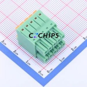 KF2EDGKNH-3.5-2*5P Plug-in Terminal Block P=3.5mm Connector ( Connector Type: Male Plug )( Construction: 2x5P )( Pitch: 3.5mm ) - Product Image 2