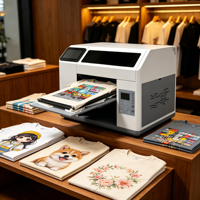 Imprimante DTG intelligente Reeleyin A3, nouvelle, entièrement automatique, écran tactile AI H5, impression directe multicolore sur vêtements, t-shirts, toiles, coton