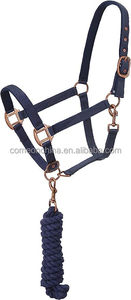 Vente en gros de liants rembourrés en néoprène pour chevaux et cordes de plomb Matériel de bride pour chevaux de course Ensemble complet d'équipement Western Horse Halter - Product Image 3