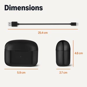 หูฟังไร้สายแบบสัมผัส รุ่น True Wireless Stereo สำหรับเล่นกีฬา แบบกึ่งใส่ในหู - Product Image 4
