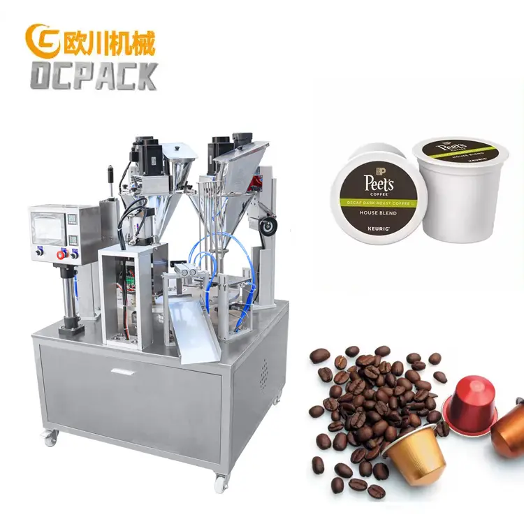 5 - 8 gam của mặt đất cà phê mỗi k cup máy đóng gói cà phê điền niêm phong máy