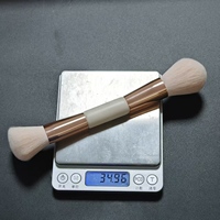 Pinceau de maquillage vegan rose professionnel, pinceau de maquillage de luxe pour fond de teint, personnalisé avec logo, adapté aux outils d'utilisation en salon