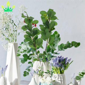 מלאכותי חג המולד בוש הולי בוש הולי ברי גזע צמח אגרטל מילוי עלים הביתה לאגרטל פירות יער אדום שולחן אוכל שולחן - Product Image 3