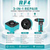 Extracteur de fumée et ventilateur de séchage UV portable RF4 RF-UFO&SF4&P6 pour réparation de téléphones mobiles