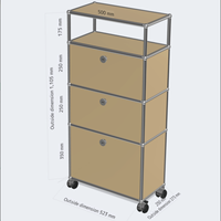 Armoire de présentation modulaire pliable sur mesure, grande capacité, en acier inoxydable, anti-corrosion, étanche, unité de rangement
