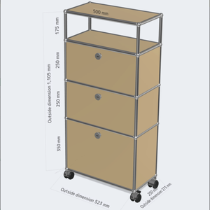 Armoire de présentation modulaire pliable sur mesure, grande capacité, en acier inoxydable, anti-corrosion, étanche, unité de rangement - Product Image 1