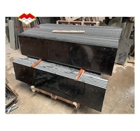 Dalles de granit noir pur de Chine, 18 mm d'épaisseur, surface polie, pour les marches de cuisine et de salle de bain de villa