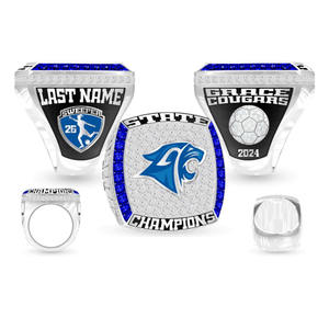 เพชรตัดอัญมณีแฟชั่นแหวนแชมป์ฟุตบอลปรับแต่งได้ - Product Image 1