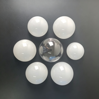 Abat-jour en PC PMMA rond moulé par injection sur mesure, diffuseur d'ampoule LED opale, abat-jour en plastique pour lampe d'ambiance OEM ODM