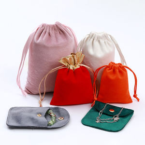 ถุงผ้าแคนวาสสีเบจขนาดกลางแบบมีเชือกผูก ปักโลโก้ PAILUN สำหรับใส่ของ/กันฝุ่น - Product Image 6