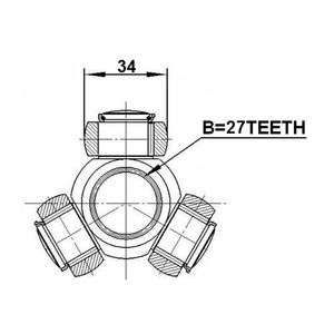 Tùy chỉnh kích thước ổ trục chân máy doanh CV bên trong 39720-10v10 cho Nissan - Product Image 2
